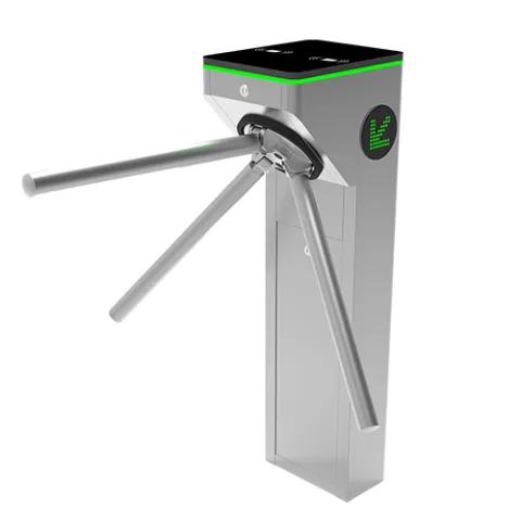 بوابة ZKTeco MTS1000 نحيفة ستانلس ستيل للمساحات الضيقة.