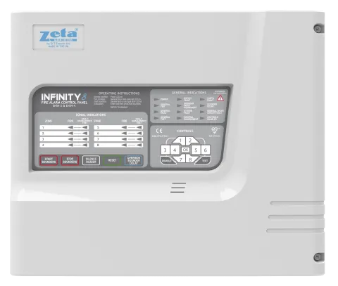 لوحة إنذار حريق Zeta Infinity 8 | من 1 إلى 8 مناطق
