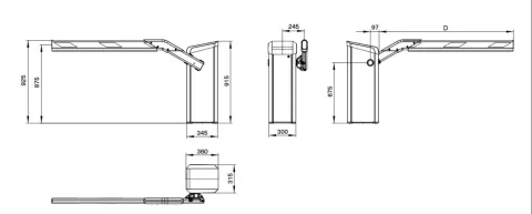 مقاسات بوابة جراج ألماني Magnetic Access Pro